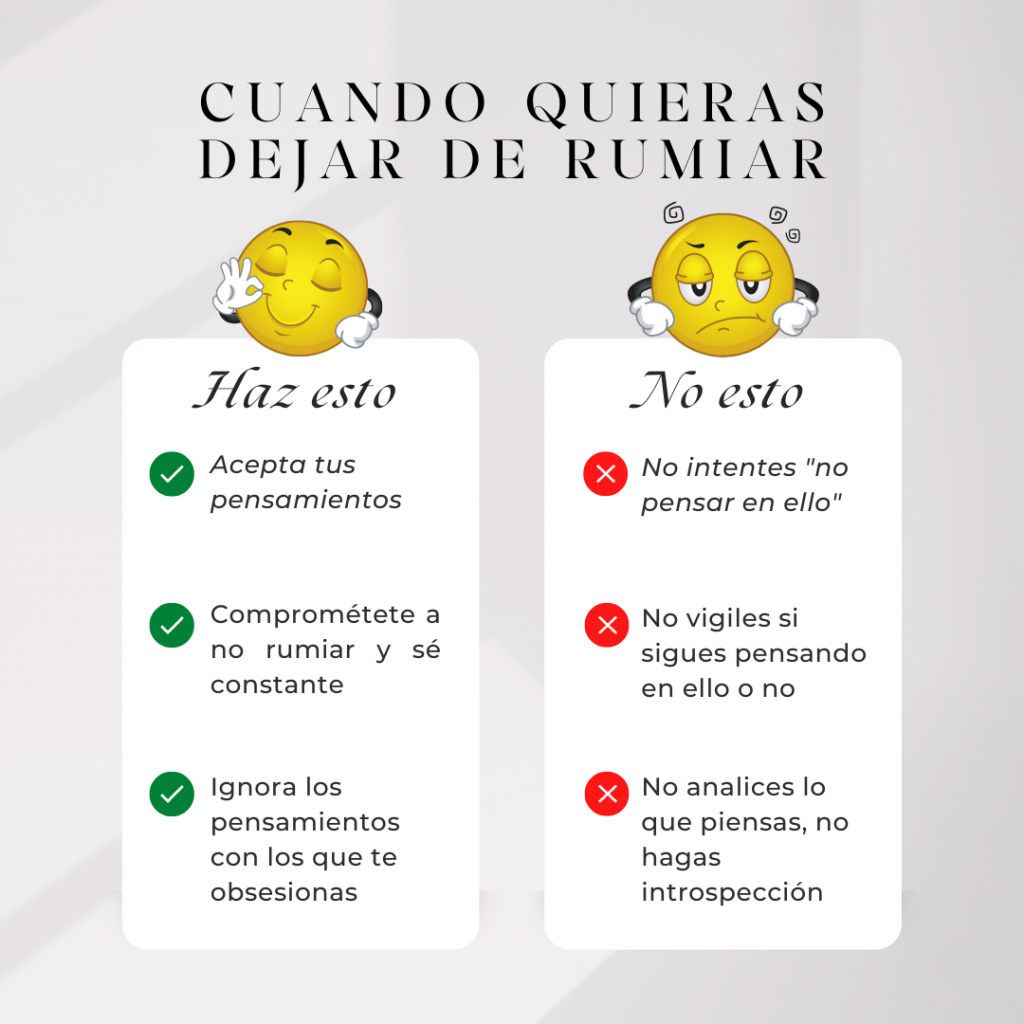 pensamientos rumiantes